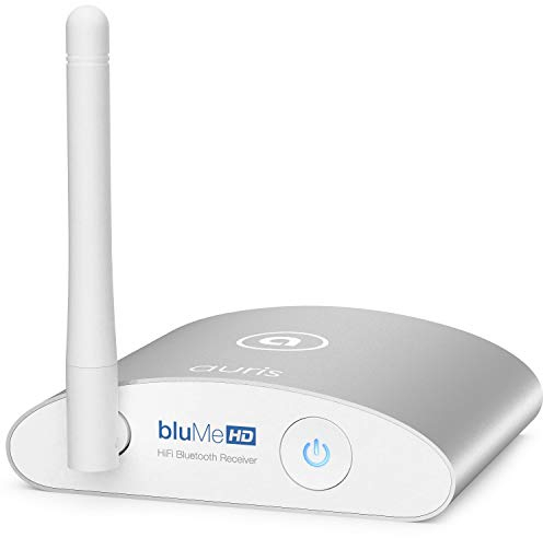 Auris Blume HD Long Range Bluetooth 5.3 Music Receiver Hi-Fi Wireless Audio Adapter with Audiophile DAC, LDAC & aptX HD for Streaming to Home Stereo, AV Receiver or Stereo Amplifier