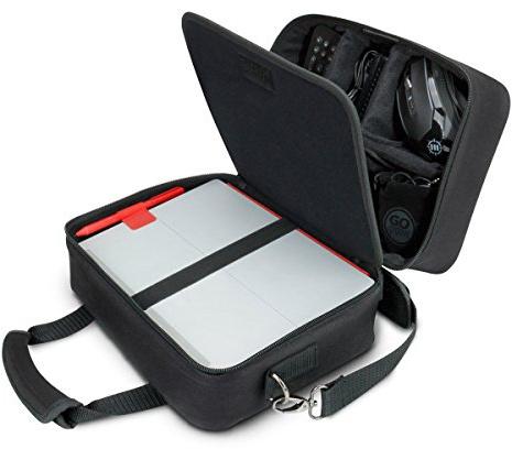 USA Gear Electronics Organisateur De Voyage - Compartiments De Rangement Personnalisés, Bandoulière Réglable Et Intérieur Rembourré - Fonctionne avec Tablettes, Projecteurs De Voyage Et Plus
