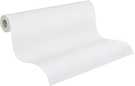 Papier Peint Uni Hygge Papier peint intissé - 10,05m x 0,53m - Gris Fabriqué en Allemagne par Livingwalls 363781 36378-1