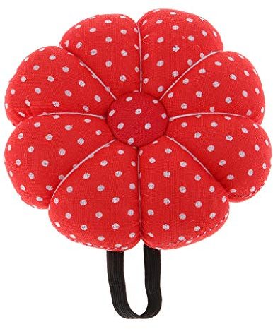 sharprepublic Nadelkissen Armnadelkissen Armband Stecknadelkissen Nadelkissen Stecknadel mit Spange - rot