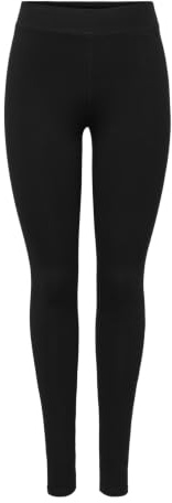 ONLY Onpnoon Mw JRS Leg Noos leggings för kvinnor, Tryck: W. Svart & röd svart, S
