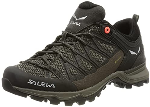 Salewa WS Mountain Trainer Lite Gore-TEX trekking- och vandringskängor, Wallnut/Fluo Coral, 39 EU