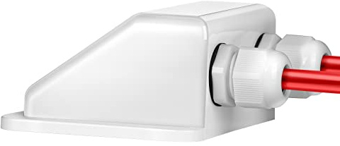 NUOOO Passacavo solare a 2 vie per tetto, pannelli solari impermeabili, connettori per camper, fotovoltaici RV, impianto satellitare e climatizzatore caravan, barche ABS