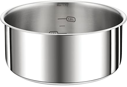 Tefal Ingenio Preference Casserole 16 cm, Empilable, Acier inoxydable, Induction, Polyvalence, Gain de place L8982804