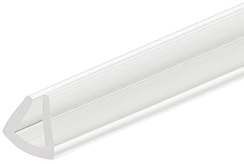 sourcing map U Kanal Randstreifen 11.5ft Länge Gummi Schutz Siegel Streifen Kante Beschützer Passt für 3-4mm Kante (5/16 B x 9/32 H) Klar