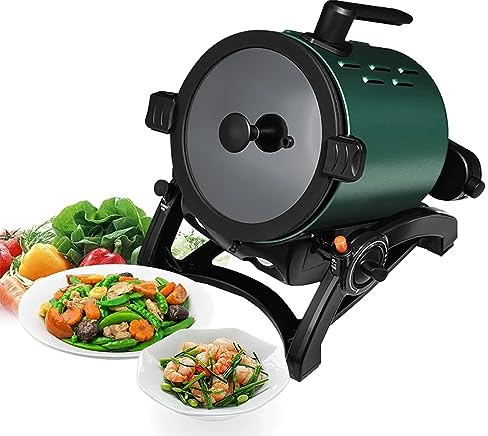 Máquina De Cocción Automática Inteligente, Robot De Cocina Inteligente, Rotación De 360° Y Calefacción Integral, Ajuste De Ángel De 3 Engranajes, Revestimiento Extraíble, Para Restaurante, Hogar