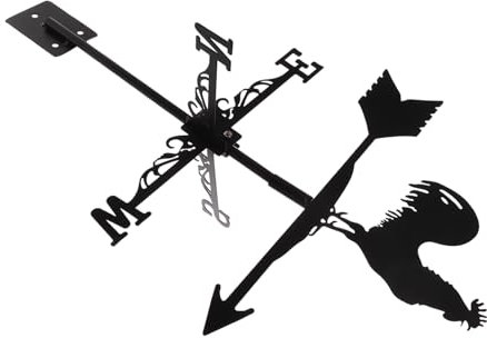 Toyvian Girouette de Jardin en Forme de Coq Girouette Décorative pour Cour Girouette en Fer pour Poulet