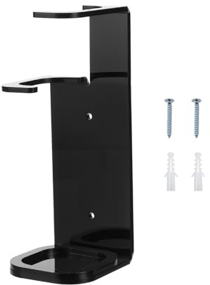 PATIKIL Light Saber Stand Wall Mount Acrylic Light Sword Wall Bracket Display Holder Baseball Bat Rack with Screws for Home Office Light Saber, Black