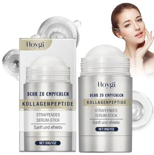 Suero reafirmante con péptidos de colágeno en barra, crema antiarrugas para rostro y cuello, cuidado facial del cuello con colágeno en barra, reafirmante e hidratante de la piel (30g)