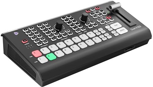 Osee GoStream Duet 8 ISO 4xHDMI+4xSDI Switcher, Videomixer Live | 4×HDMI &4×3G-SDI-Eingänge, 8-fache ISO-Aufzeichnung, MultiView, Chroma-Key, PiP, Audiomischer, NDI/SRT/RTMP, virt. USB-Kamera