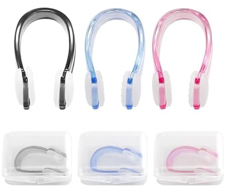 ZFRITP 3 Pièces Pince Nez Natation Adulte,Pince Nez Natation Enfant,Pince Nez,Protecteur de Nez pour Piscine Natation & Plongée,Pince Nez Natation,Pince Nez en Silicone.