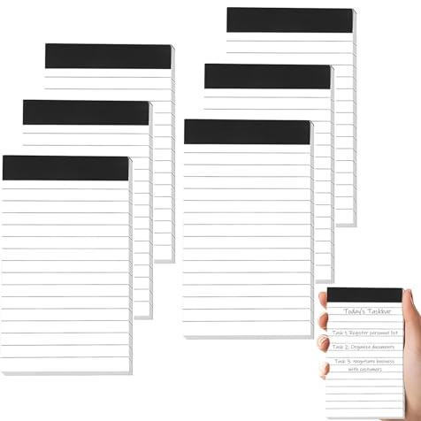 Notizblock Klein A7 6 Stück,Liniert Schreibblock, Liniert Block Abreißbar Notizzettel,Kleiner Notizblock Nachfülleinlagen,Nachfülleinlagen 30 Blatt Pro Block,Für Arbeit Studie Büro Schule Haushalt | Notizzettel Kleiner Notizblock Nachfülleinlagen,Nachfülleinlagen 30 Blatt Pro Block,Für Arbeit Studie Büro Schule Haushalt