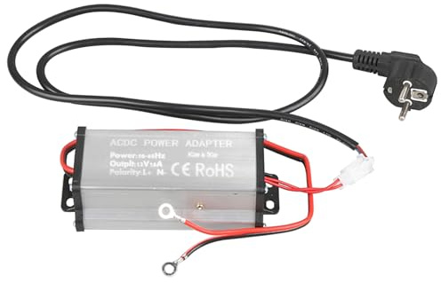 230V auf 12V Netzteil Trafo, Power Supply Adapter für 5kW 8kW All-in-One Diesel-Luftheizung, Spannungswandler AC 230V auf DC 12V Transformator für Wohnwagen, Wohnmobil, Garage (Standard)