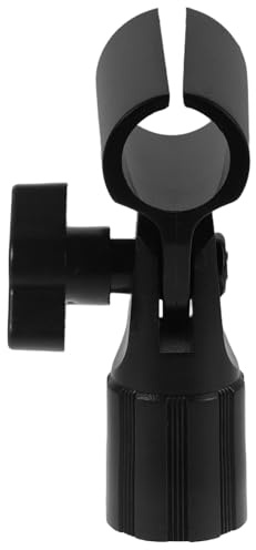 DIYEAH 2 Stück Mikrofonklemmen – Verstellbares Mikrofonstativ-Zubehör für 17–25 mm Mikrofone, inklusive 3/8-Zoll-Schraubadapter