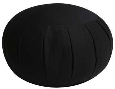 Jumbo Kapok Zafu Meditation Cushion, Black
