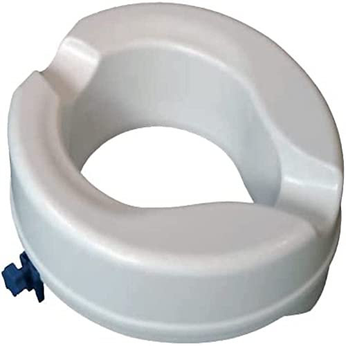 Aidapt 50mm (2) Elevation Raised Comfortable Toilet Seat Easy Fit White