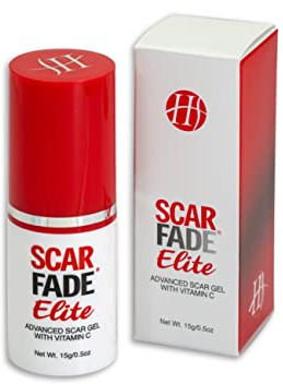ScarFade Elite Advanced Scar Treatment, Scar Removal, Scar Therapy, Scar Prevention, Anti Scar Gel with Silicone & Vitamin C -15g
