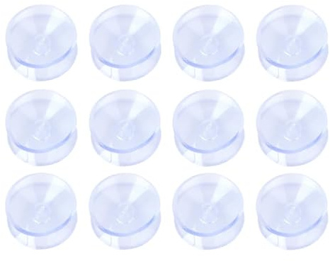 VILLCASE Doppelseitige Saugnapf Pads 1.18 Zoll Transparent Pvc Anti-Rutsch Saugbecher Für Glasplatte Fenster Spiegel Tischschutz 50 Stück Ideal Für Haushalt Und Büro