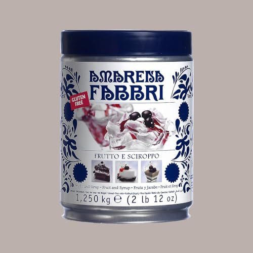 Lucgel Amarena Fabbri Ciliegia 16/18 allo Sciroppo Precandita - 1,25 Kg -