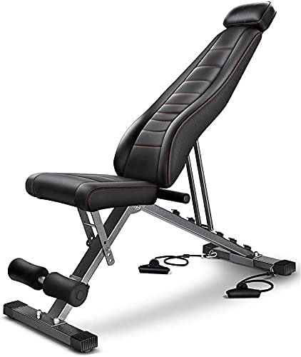 Hantelbank, professionelles zusammenklappbares Sit-Ups-Übungs-Fitnessgerät, häusliches Bauchbrett, Vogelbankdrücken, Fitnessstuhl, multifunktionale Hantelbank