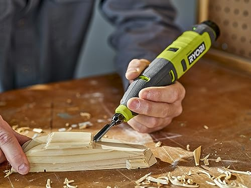 RYOBI USB Lithium Power Carver Wood Carving Kit with 2.0 Ah USB Lithium Battery and Charging Cable