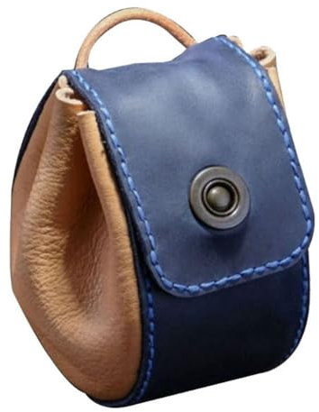 Yurosiay Leder Würfelbeutel Kordelzug Klein Würfeltasche Vintage PU Leder Würfel Tasche Leder Gürteltasche Würfel Tragbare Würfel Aufbewahrungstasche Mittelalterliche Leder Geldbörse Blau