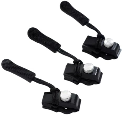 Fix - Tirador de cremallera, cremallera de repuesto para dientes deslizantes, kit de reparación de cremallera instantánea para reparar abrigos y chaquetas