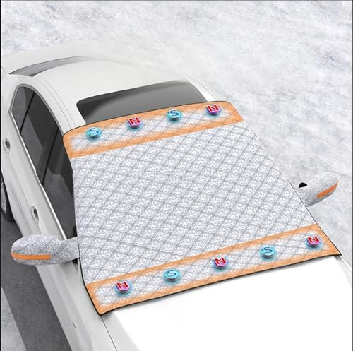 yinmeichun Couverture Pare-Brise Voiture pour Volvo V70 1997-2023 2024 2025, Bâche Pare Brise Voiture Magnétique - Bache Pare Brise Protection, Antineige, Antigel, Protection Solaire