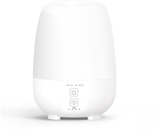 SEEDSEEL 150 ml kabelloser Diffusor für ätherische Öle, eingebauter 6000 mAh Akku, 7 Stunden Laufzeit, 7 LED-Farbwechsel-Lichter