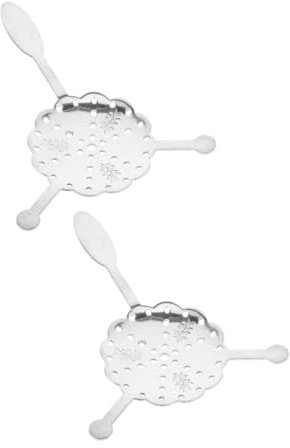 Gatuida 2pezzi Cucchiai Per Assenzio in Acciaio Inossidabile Colino Cavo Per Preparazione Cocktail e Tè Gourmet Per Infusioni