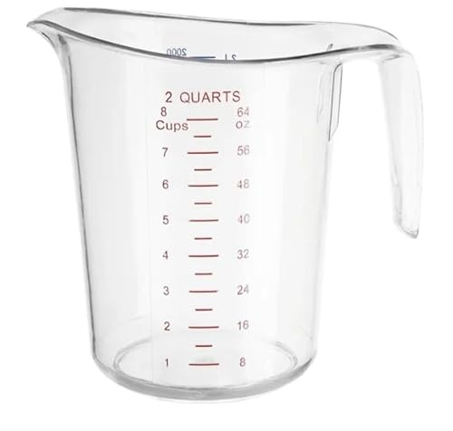 Vogue Verre doseur en polycarbonate, 2 litres