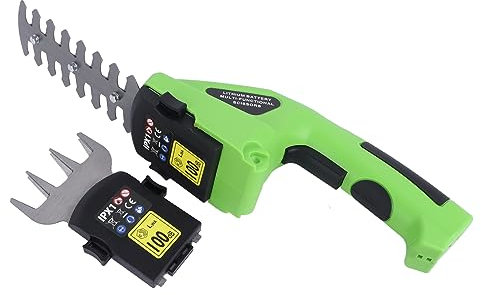 Cordless 7.2V Grass Shear Hedge Trimmer 2 in 1 Mini Trimmer for Garden Lawn, Suitable for Grass and Branches Cutting