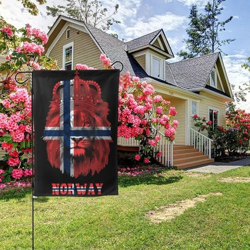 Bandera de Noruega de doble cara, 71 x 101 cm, para decoración de exteriores