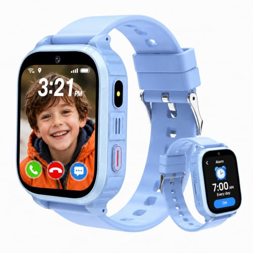 Montre Connectée Enfant, Smartwatch GPS avec Chat Vocal et Appel Vidéo HD | Réveil, Mode École, Appareil Photo, Jeux, Montre Intelligente Enfant Idéal pour 4-15 ans.Cadeau pour Garçons et Filles