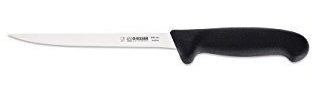 Giesser pesce coltello fili peluche, lunghezza lama 18cm, manico nero, lama flessibile per facilitare fili animali di pesci.
