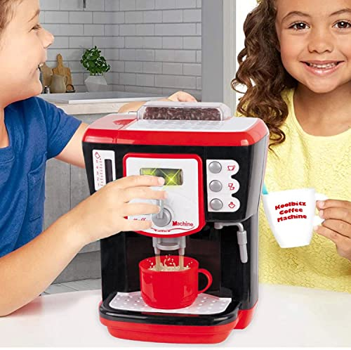 Kids Coffee Machine Toy and Battery Operated, On Off Button Real Working with Light and Effect, Travel Friendly, Travel Friendly and Light Weight, Soft Smooth Edges