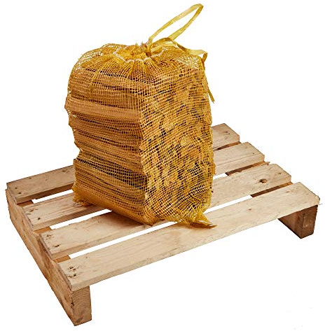 Kindling Wood - Kiln Dried, 100 sticks (approx) Natural Firelighters Ideal for Fire Starting 5kg Nets Premium Quality Ready to Light - Free Fast Delivery