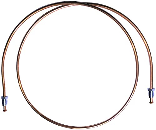 AERZETIX: Línea de freno manguera tubo de cobre Ø4.76mm con racores M10x1/M10x1 (90cm)