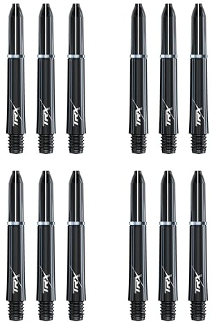 RED DRAGON TRX Short Black Stems - 4 Sets per Pack (12 Stems in total)