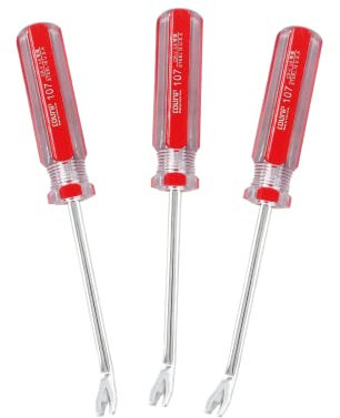 Suiwotin 3 Stück Hebelheber, Nagelklammer-Abzieher, Klebe-Abzieher, Schraubendreher, Nieten-Entferner, V-Spitze, Hebel-Schraubendreher-Entfernungswerkzeug (18,8 cm Länge)
