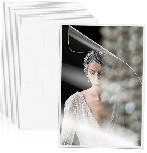 COHEALI 50 Blatt Selbstklebende Laminierfolien Für Fotos A6 Transparente Schutzfolien Stark Haftend Wasserfest Für Selbstgemacht Muster