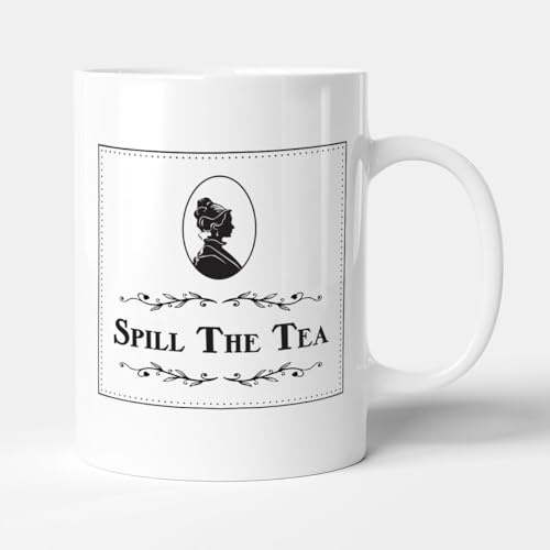 Victorian Printing Co - Spill The Tea - Television Period Drama Gift Mug, Ceramic, 11fl.oz.