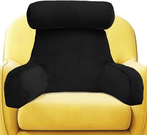 Reading Bed Rest Pillows - Reading Pillow For Bed - 2 In 1 Backrest Pillows - Backrest Pillow With Arms Reading Pillows Cuddle Cushion For Sitting Up Gaming Corrects Posture