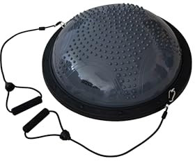 Balance Trainer - Gymnastikball - Halbkugel - mit Noppen-Oberfläche und Handgriffe - Ideal als Gleichgewichtstrainer !
