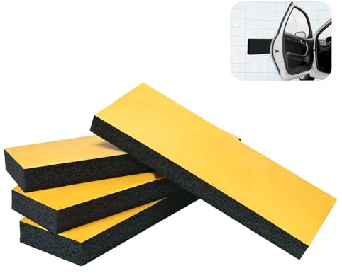 4pcs Garage Wall Protectors,elf-Adhesive Car Door Edge Protection,Bumper Guard Eva Foam Sheets, Eva Foam Sheet Garage Protector,for Cars Door Parking Protection (30x10x3cm)