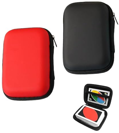 Pack of 2-Pcs Spielkarten Box,UNO Feuchtigkeit Spielkarten Etui,Spielkarten Tasche für Karten,Wasserdicht Kabel Erweiterbar Etui,Carry Aufbewahrung für Kartenspiele, USB-Sticks und anderen Kleinteilen