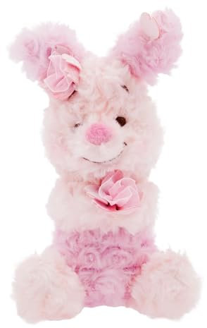 Disney Store Official Peluche Porcinet, Winnie l'ourson, 25 cm/8, Collection Sakura, Peluche Cochon Rose avec Fleurs de Cerisier, Convient dès la Naissance, adapté à Tous Les âges