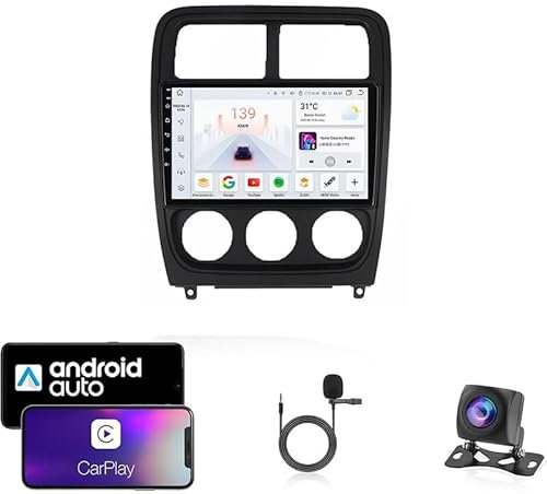9-Zoll Autonavigator GPS-Navigator Auto-Audio-Video-Player Android 13 Passend für Dodge Caliber 2009-2013 Supports Bluetooth Wireless CarPlay DSP Mirror Link 4G WiFi(T5 8 Core 4G+Wifi 6G+128G)