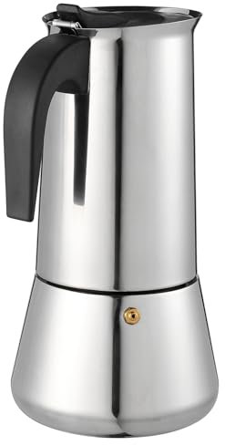 Alipis 1stück Kaffeekanne Für Personen Silberne Espresso Und Kaffeekanne Mit Sicherem Druckventil Und Hochwertigem Metallfilter Für Kaffeeliebhaber