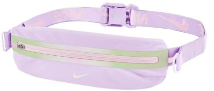 Nike Slim Waistpack 4.0 Laufgürtel Running Bauchtasche Jogging Gürtel für Smartphone Schlüssel Training Fitness Laufzubehör, Violet Mist/Pink Foam/White, One Size